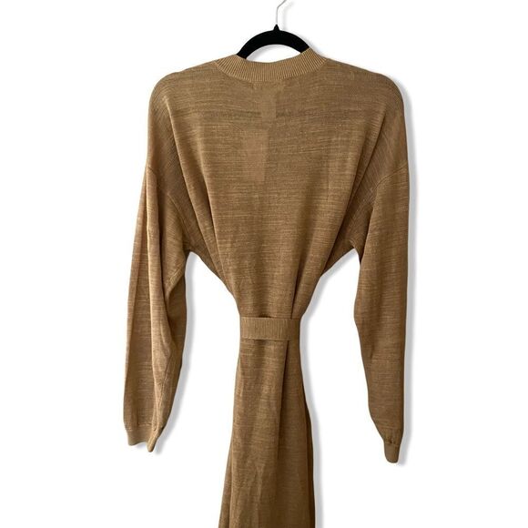 LSpace Azores Duster in Toffee Tan brown cardigan tie knit Revolve M/L $198 - Picture 7 of 16